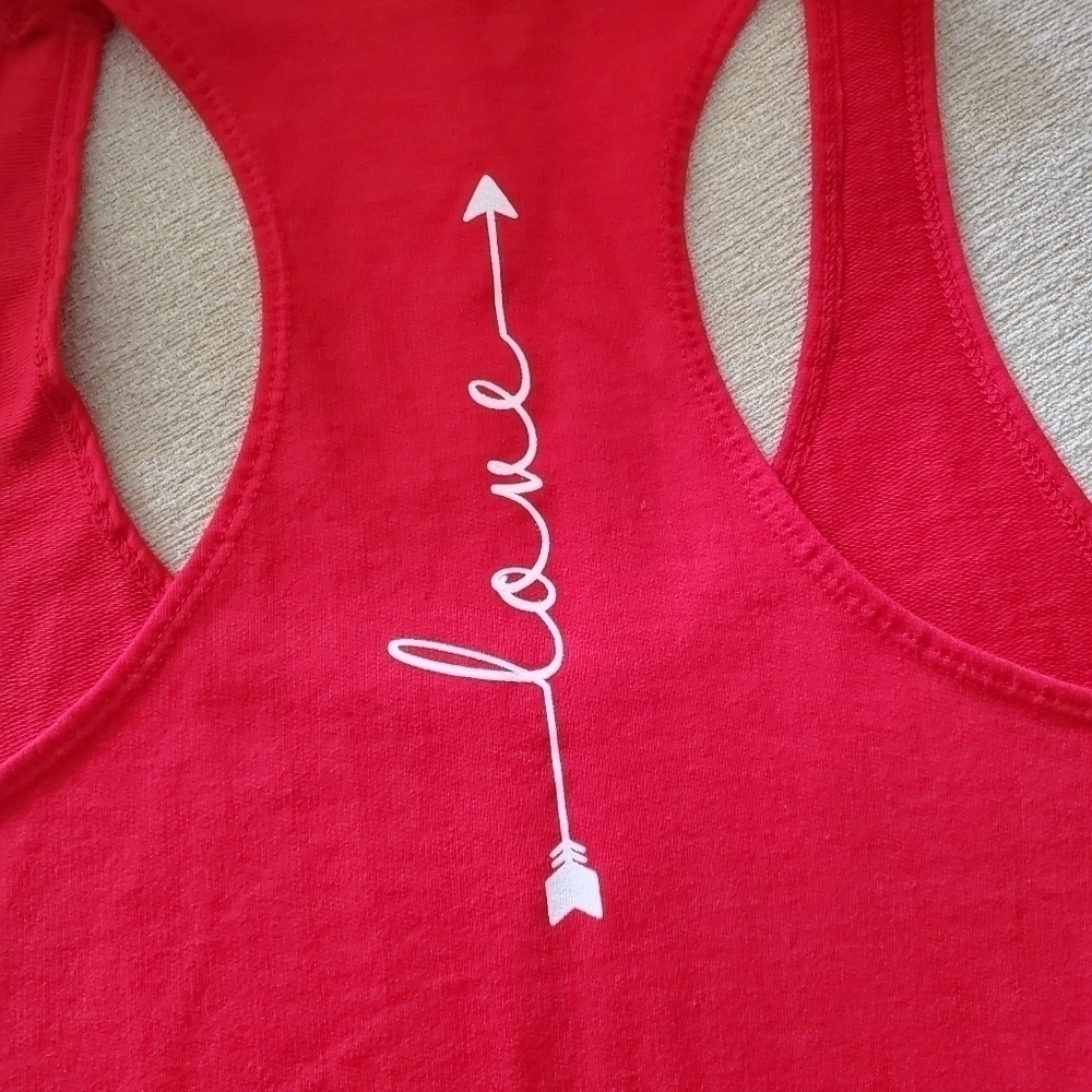 Beautiful Red Racer-back Tank - Picture 2 of 5